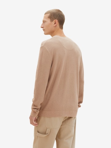 TOM TAILOR Sweater in Brown