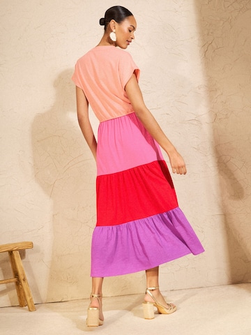 love & roses Рокля тип риза в пъстро