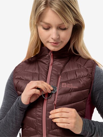 Gilet sportivo 'ROUTEBURN PRO INS' di JACK WOLFSKIN in rosso