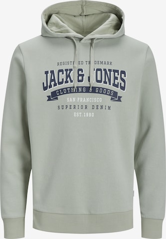 JACK & JONES كنزة رياضية بلون أخضر: الأمام