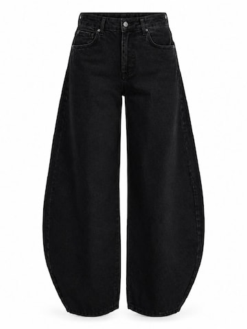 IT'S BASIC - Tapered Vaquero 'MEGA BALLOON MID RISE JEANS JET BLACK' en negro