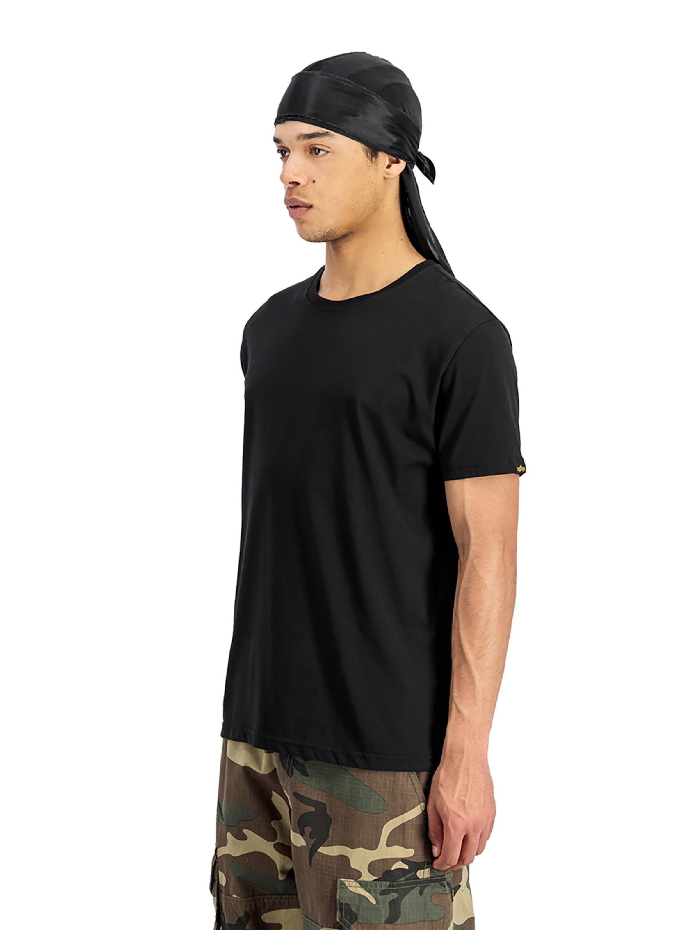 T-Shirt 'Camo' ALPHA INDUSTRIES en noir