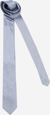 Cravate Calvin Klein en bleu : devant