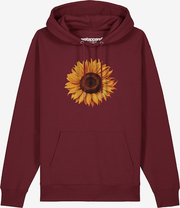 Watapparel Sweatshirt 'Sonnenblume' in Rot: Vorderseite