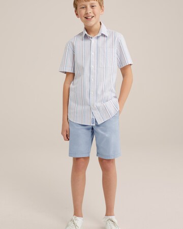 WE Fashion - Ajuste regular Camisa en blanco