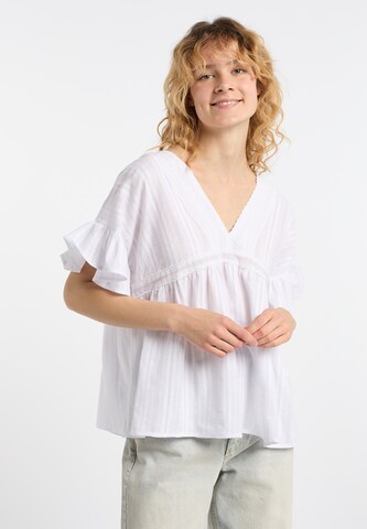 Tunica di DreiMaster Vintage in bianco: frontale