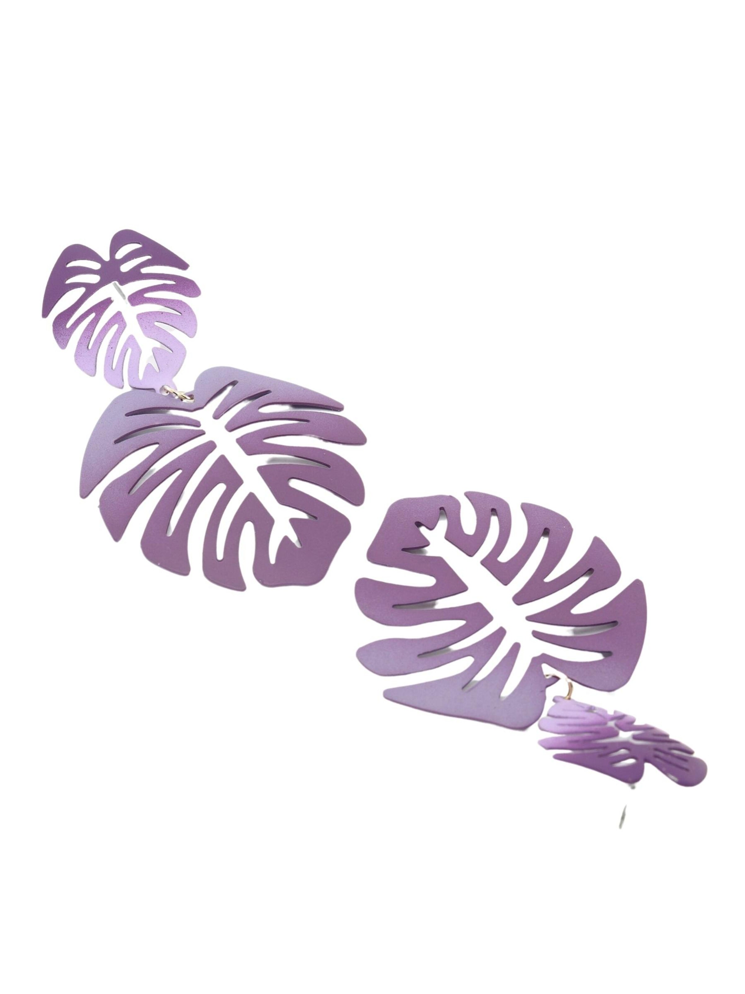 AVANT-GARDE PARIS Earrings 'Giuliara' in Purple