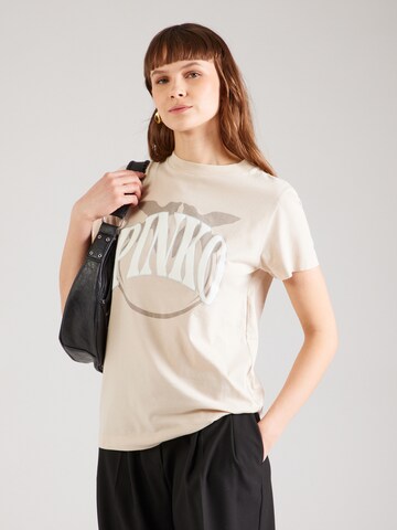 T-shirt PINKO en beige : devant