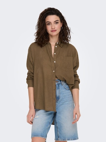 ONLY Bluse 'ONLTokyo' i brun: forside