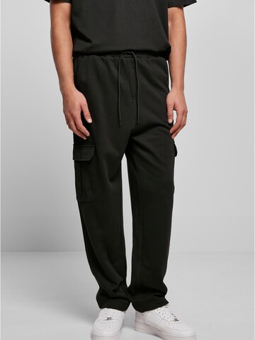 Urban Classics Loose fit Cargo Pants in Black