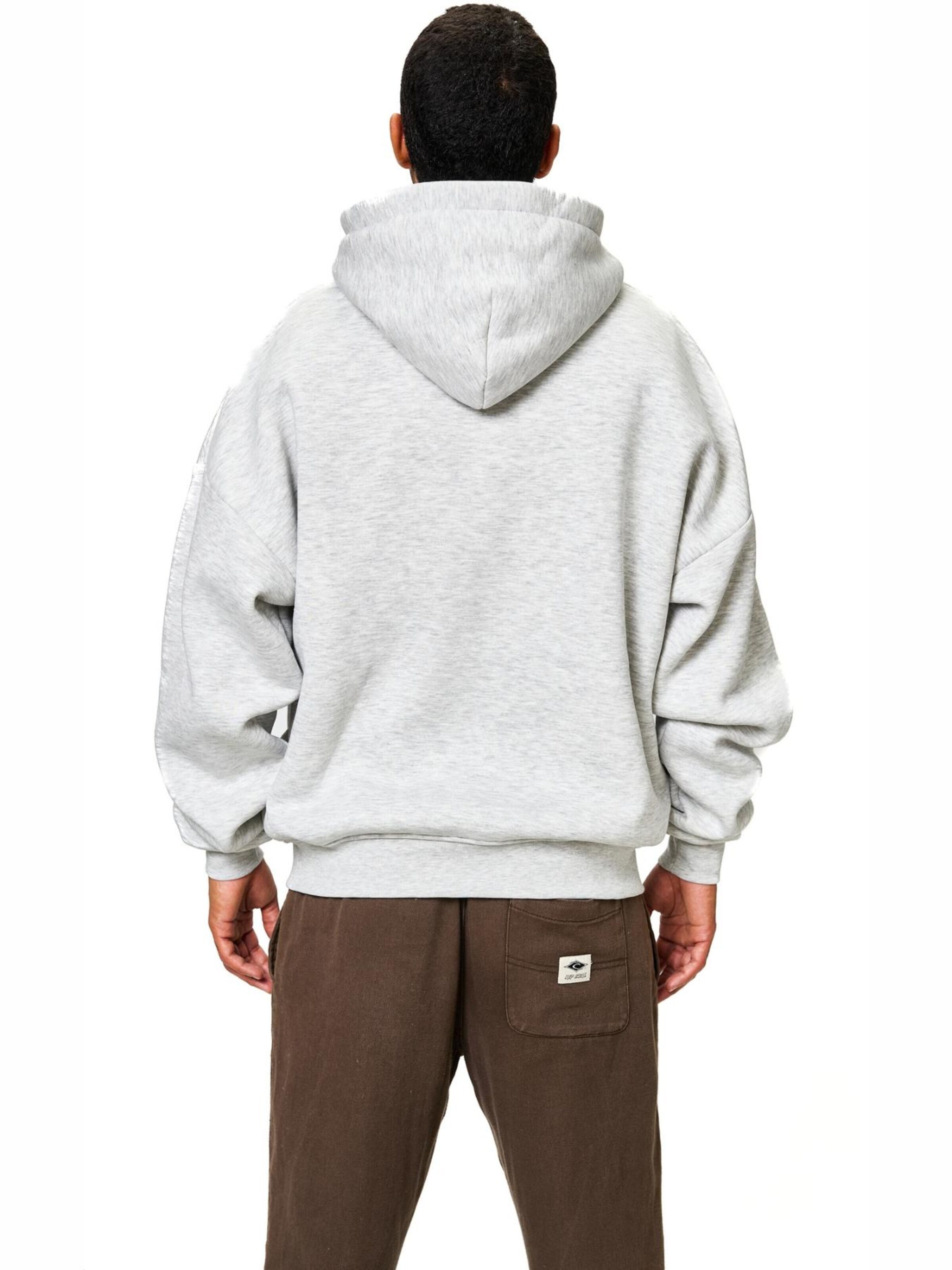 BlankOrder Zip-Up Hoodie in Grey