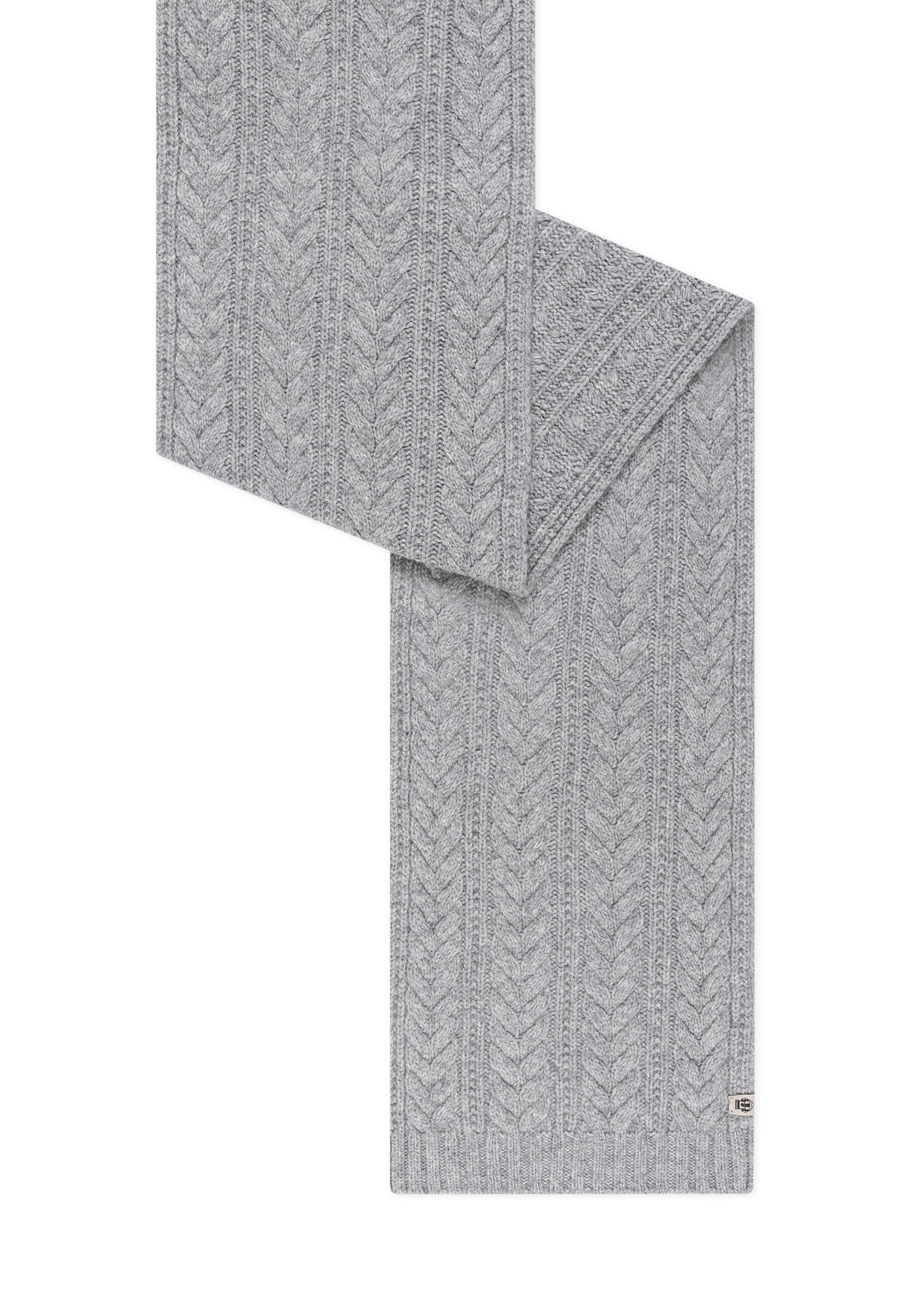 Sciarpa 'CASHMERE TWIST' di Roeckl in grigio: frontale