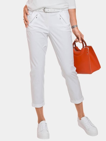 Regular Pantalon Goldner en blanc : devant