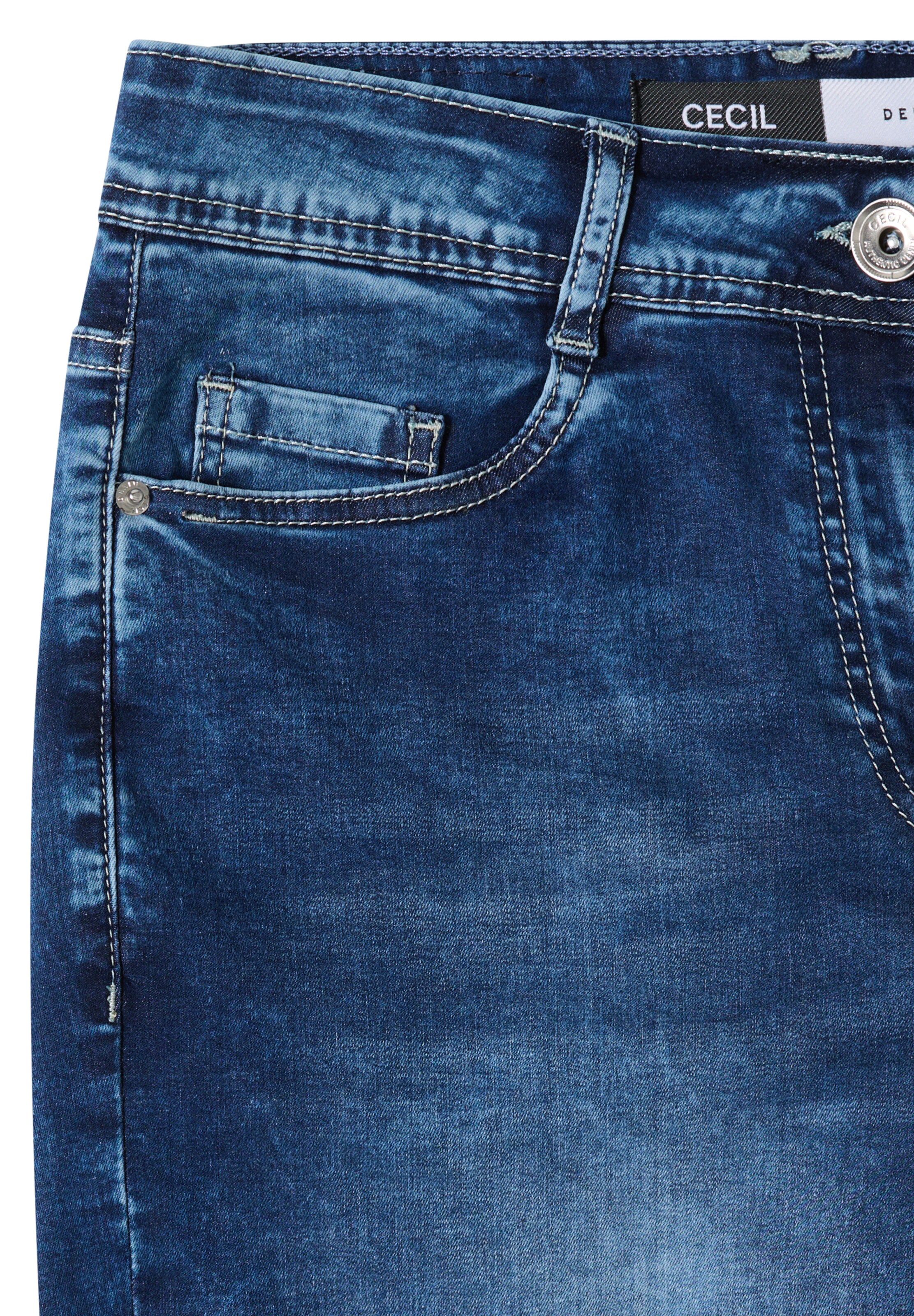 CECIL Loosefit Jeans in Blau