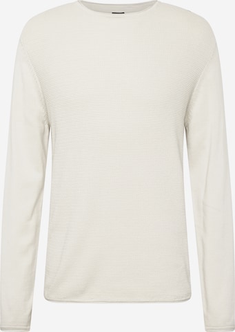 Pull-over QS en gris : devant