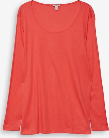 Esprit Curves Shirt in Rood: voorkant