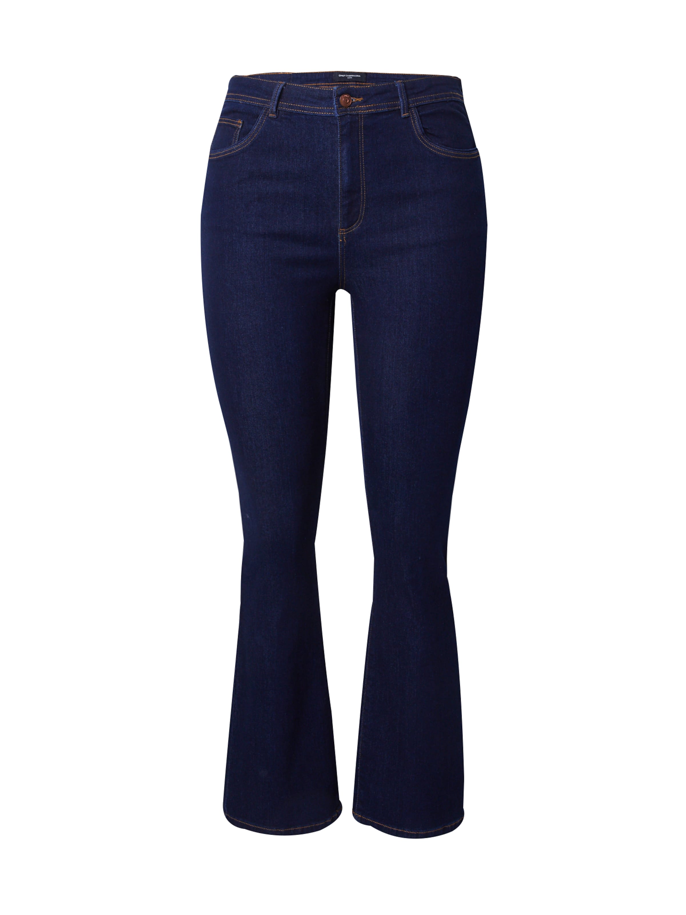 ONLY Carmakoma Слим фит Дънки 'Sally' в синьо: отпред