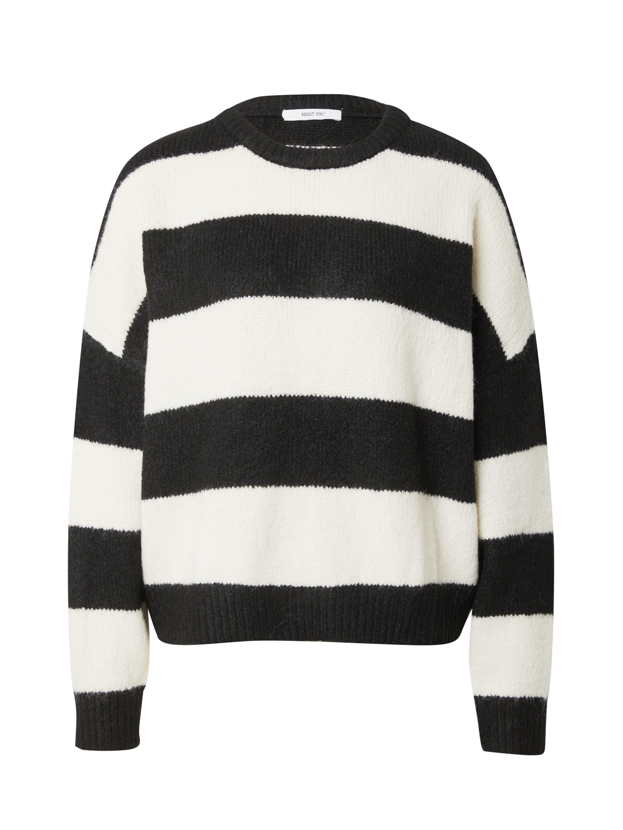 melns ABOUT YOU Džemperis 'Frieda': no priekšpuses