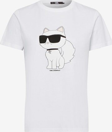 Karl Lagerfeld Shirt 'Ikonik 2.0' in Wit: voorkant