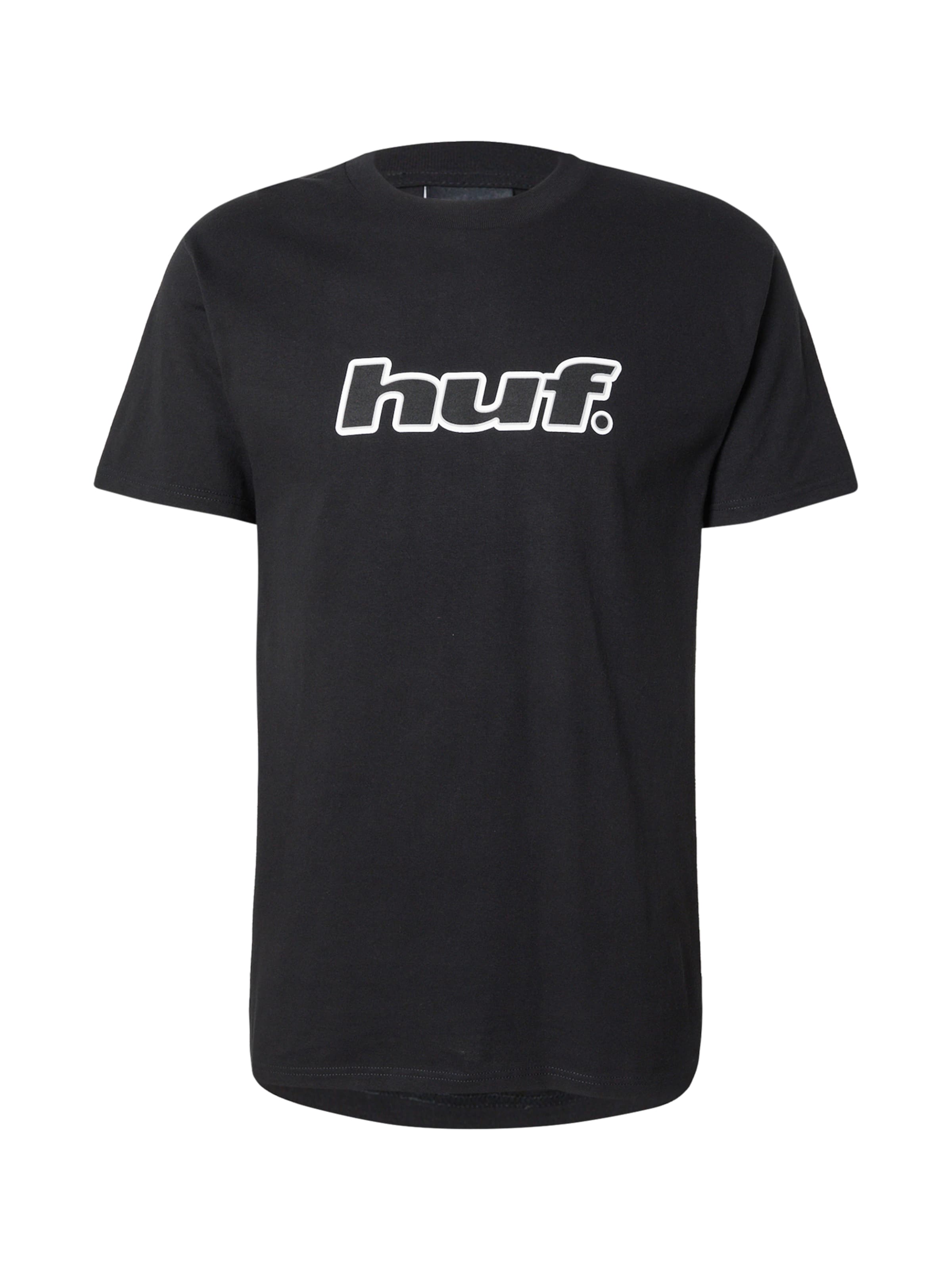 T-Shirt HUF en noir : devant