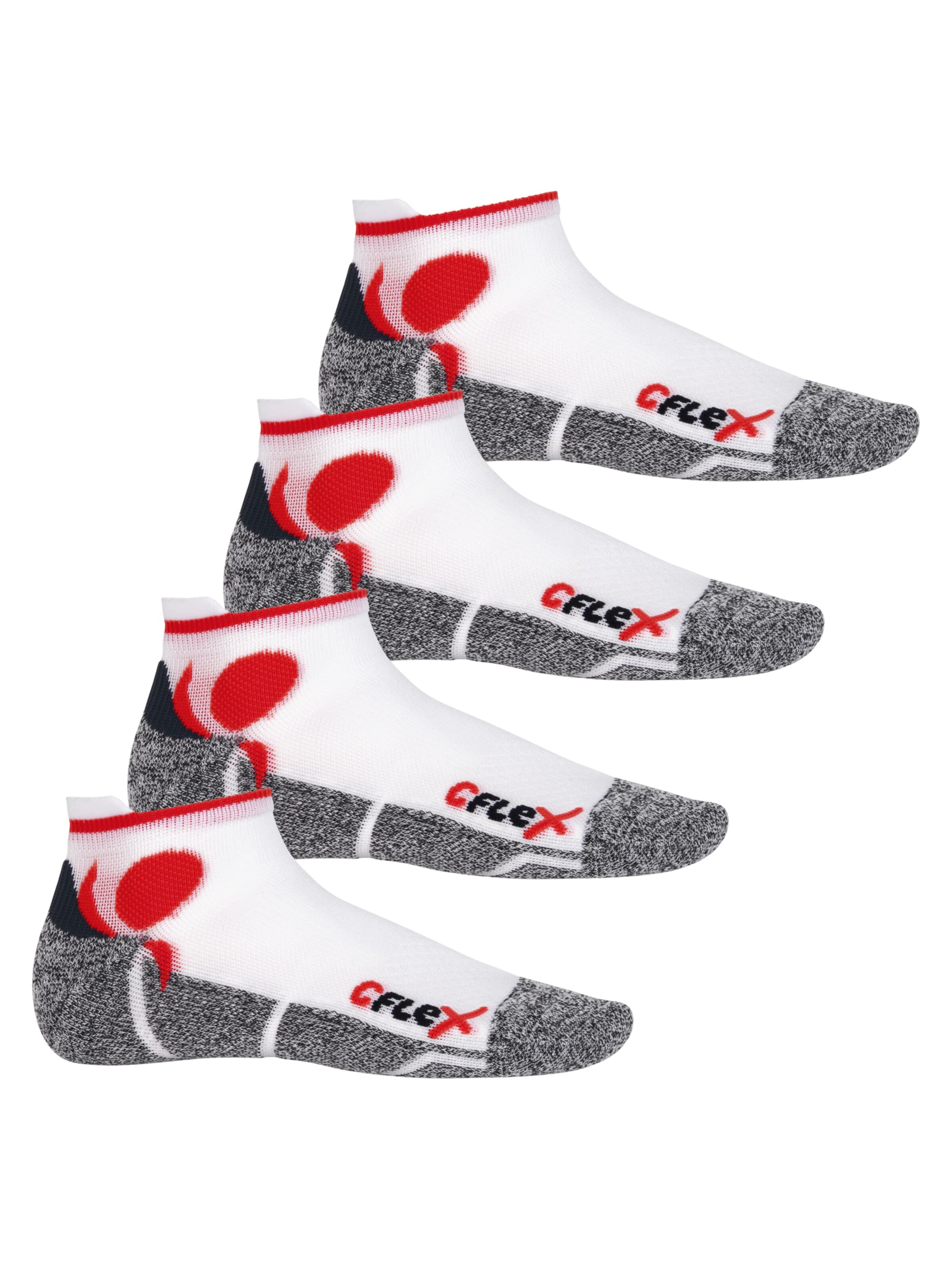cflex Athletic Socks 'Running' in Red: front