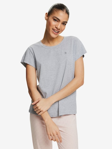 ESPRIT Pajama Shirt in Grey: front