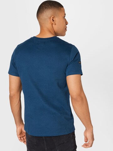 Superdry Tapered T-shirt i blå