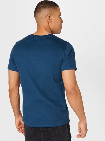 Superdry Tapered T-Shirt in Blau