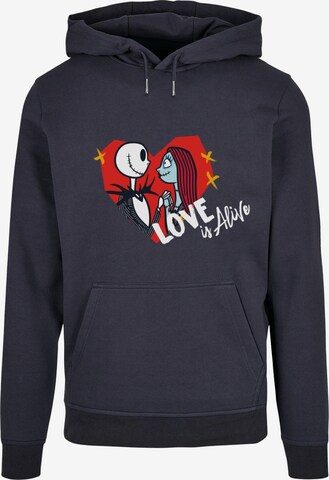 ABSOLUTE CULT Sweatshirt 'The Nightmare Before Christmas - Love is Alive' in Blue: front