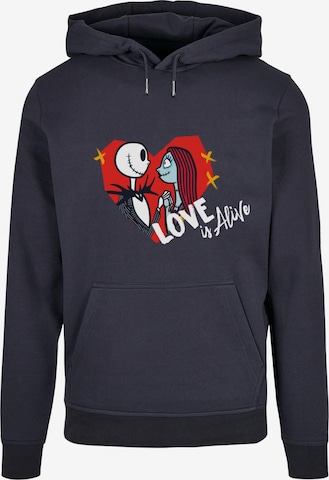 ABSOLUTE CULT Sweatshirt 'The Nightmare Before Christmas - Love is Alive' in Blauw: voorkant