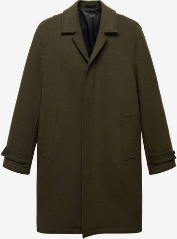 MANGO MAN Between-Seasons Coat 'Turen' in Green: front