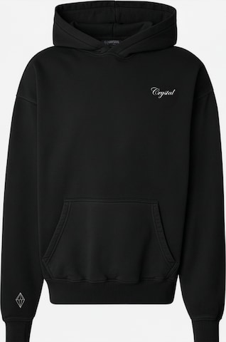 Crystal Paris Sweatshirt 'Laville' in Black: front