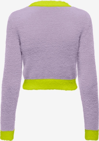 ONLY Sweater 'PIUMO' in Purple
