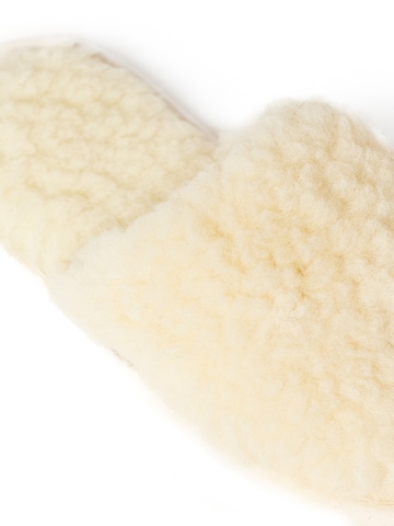 Gottstein Hausschuh 'Curly Wool Curly Wool'‌ in Weiß