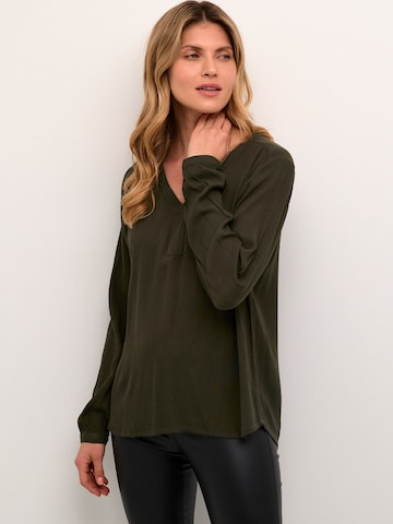 Kaffe - Blusa 'Amber' en verde: frente