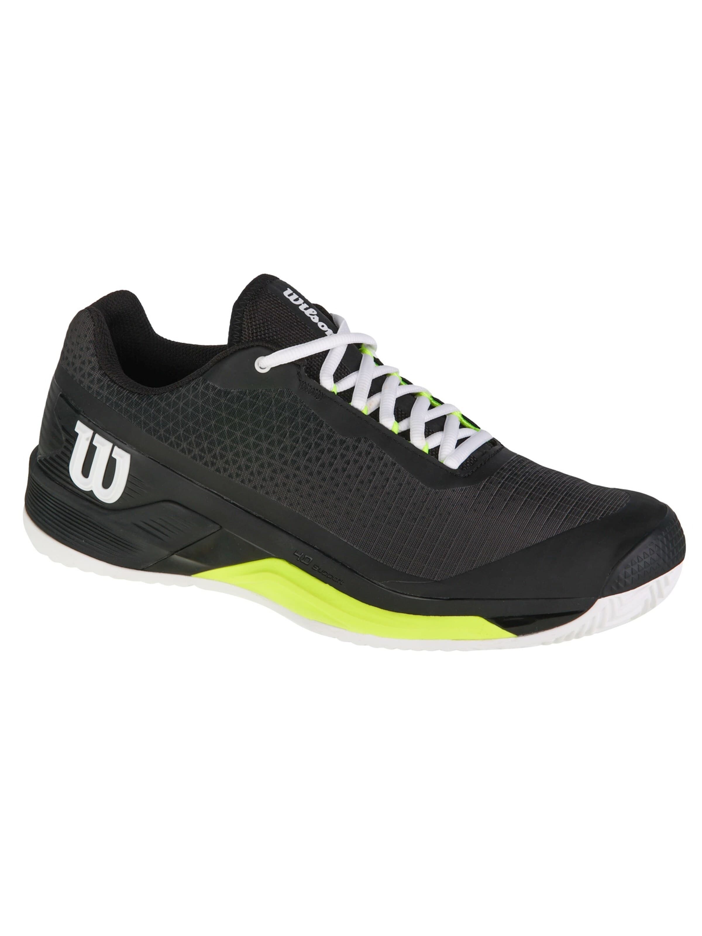 WILSON Sportschoen 'Wilson Rush Pro 4.0 Clay' in Zwart: voorkant