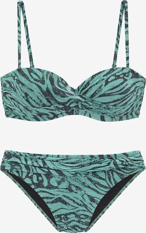 Bruno Banani LM Bandeau Bikini in Mixed colors: front