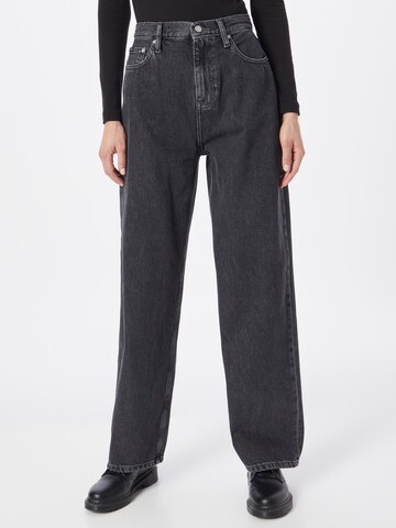 Wide Leg Jean Calvin Klein Jeans en gris : devant