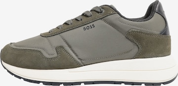 BOSS Sneakersy niskie 'Vinston' w kolorze zielony: przód