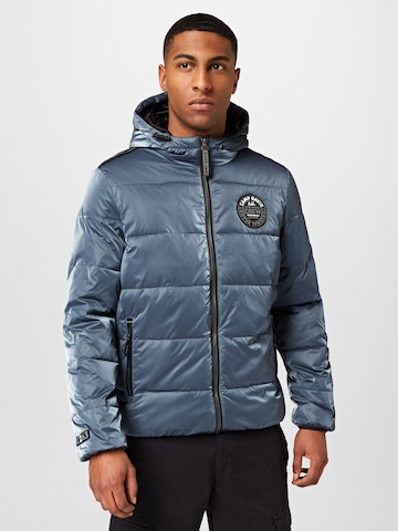 CAMP DAVID Winter Jacket in Blue: front