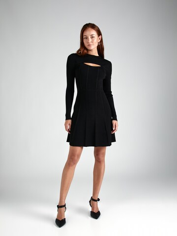 HUGO Knitted dress 'Sorsety' in Black: front