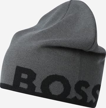 BOSS Black Beanie 'Acro' in Grey: front