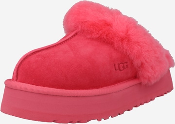 Zoccoletto 'DISQUETTE' di UGG in rosa: frontale