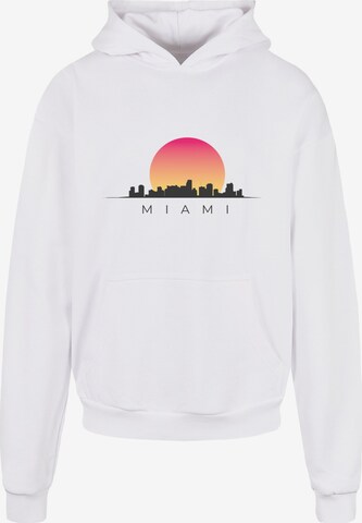 Sweat-shirt 'Miami' Merchcode en blanc : devant