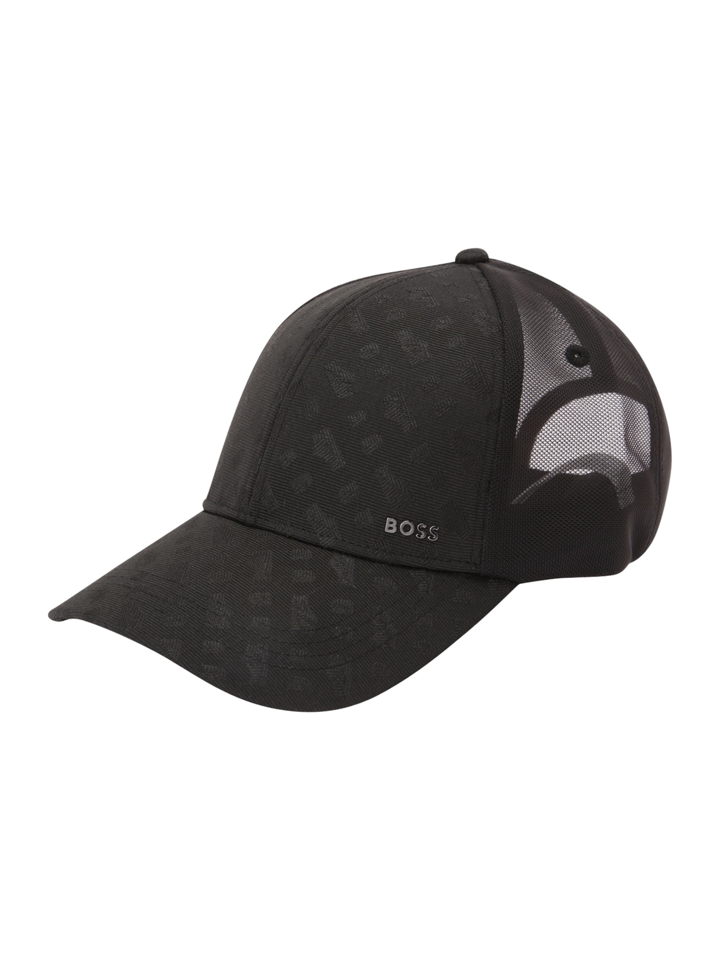 Casquette BOSS en noir : devant
