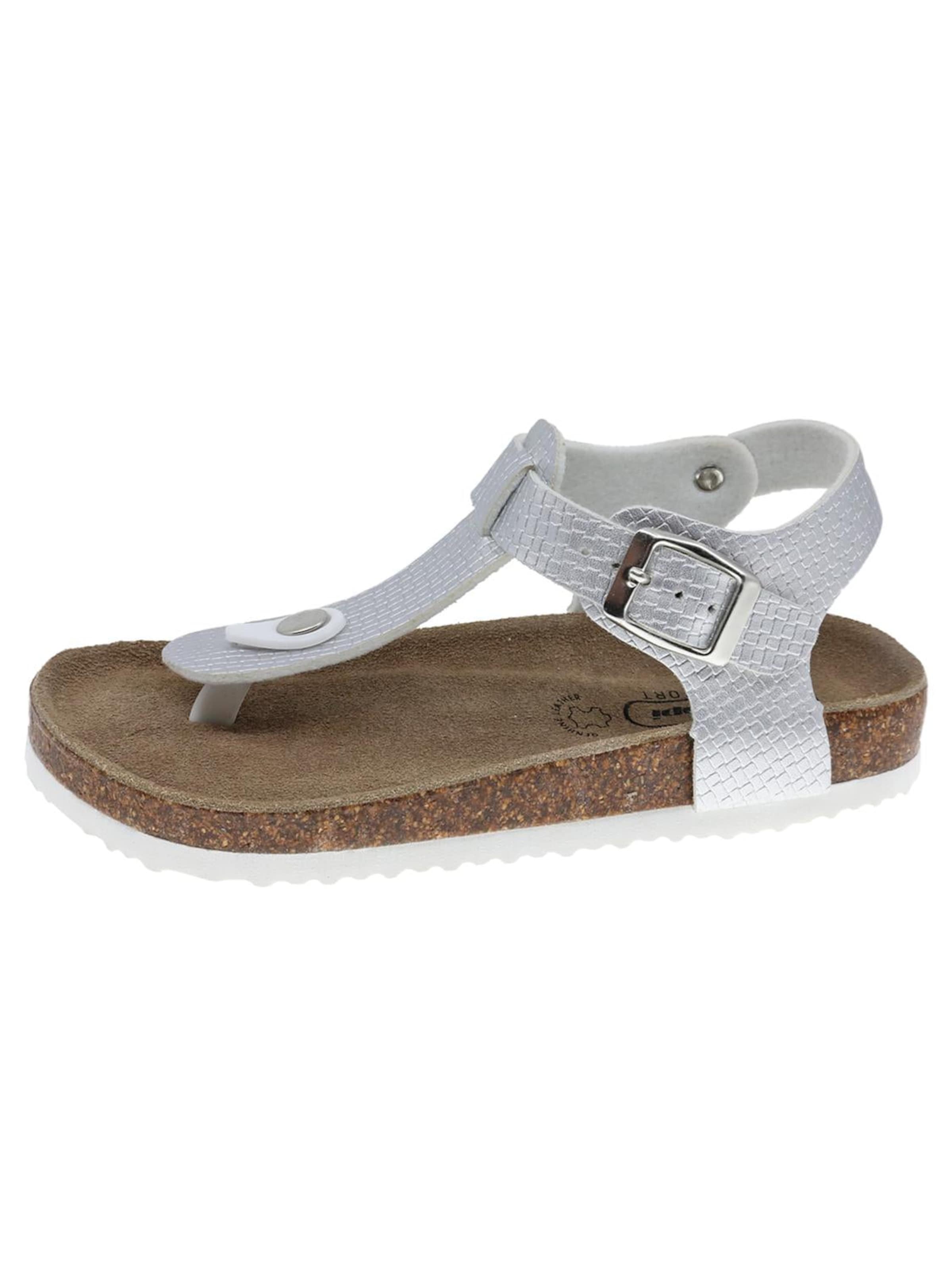 Beppi Sandalen 'Casual Sandal' in Zilver: voorkant