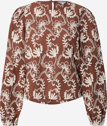 Chemisier 'OBJMya' OBJECT en marron : devant