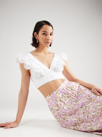 Abercrombie & Fitch Topp i vit: framsida