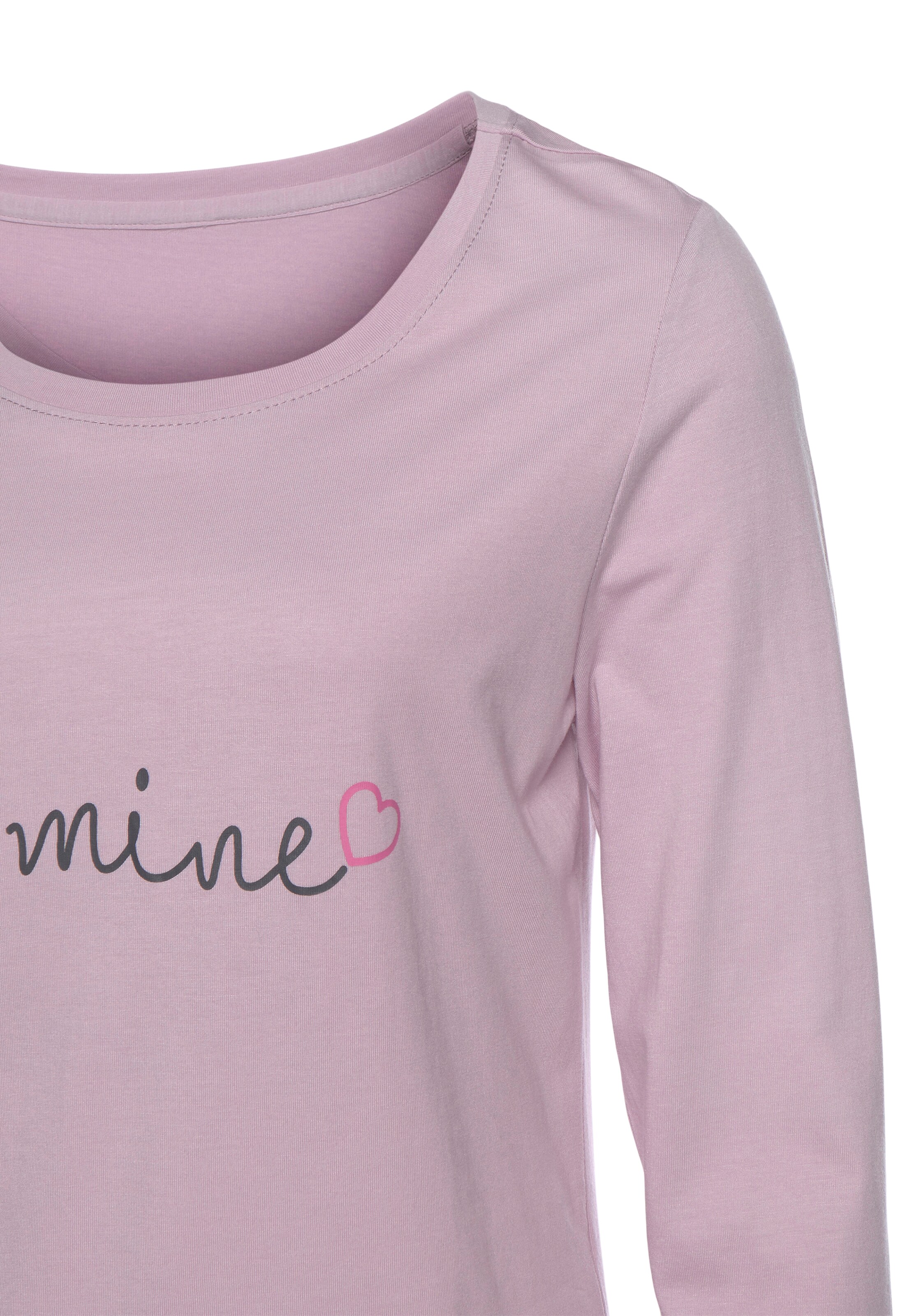 VIVANCE Pyjamas 'Love' i lila