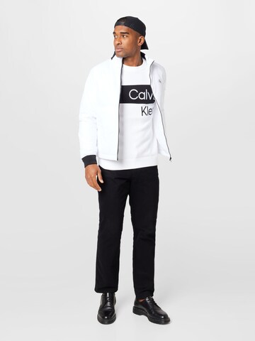 Calvin Klein Jeans Pullover in Weiß